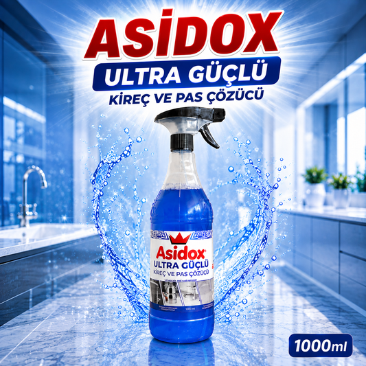 ASİDOX ULTRA GÜÇLÜ KİREÇ VE PAS ÇÖZÜCÜ-1000ml