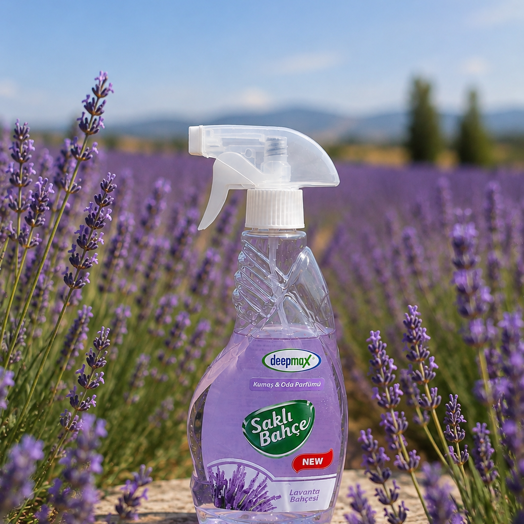 Deepmax Saklı Bahçe Oda ve Kumaş Parfümü 500 ML – Tropikal Esinti ve Lavanta Bahçesi Seçenekleriyle – Kalıcı Ferahlık ve Hoş Koku – Ev, Ofis, Perde ve Tekstil Kullanımına Uygun
