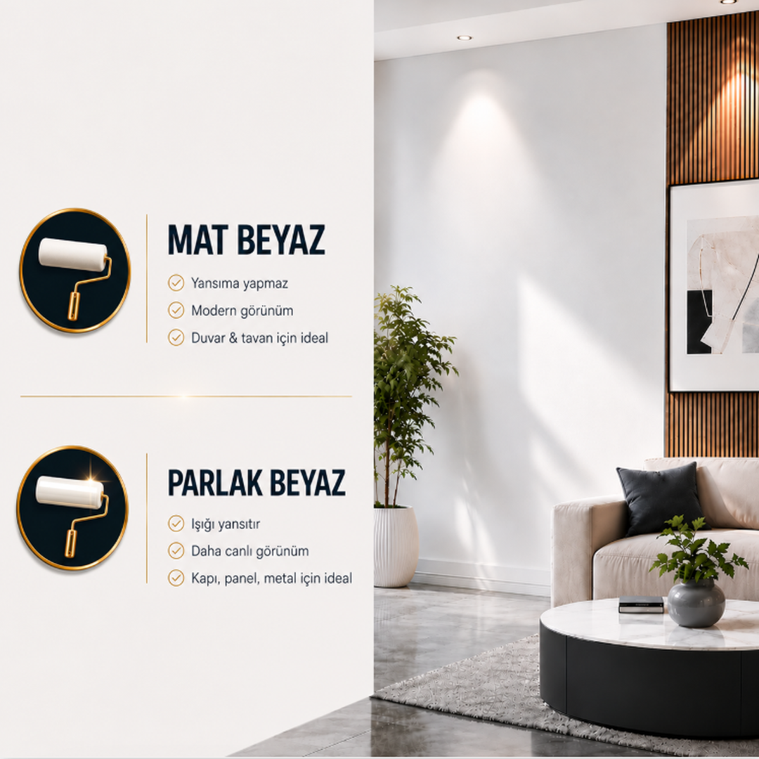 Premium Saf Akrilik Boya – Her Yüzeye Uygun, Su Bazlı | Ahşap, Duvar, Metal