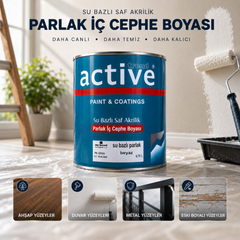 Premium Saf Akrilik Boya – Her Yüzeye Uygun, Su Bazlı | Ahşap, Duvar, Metal