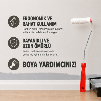 Parmak Rulo Fırça – Dar Alanlar, Köşeler ve Detaylı Yüzeyler İçin Profesyonel Mini Boya Rulosu